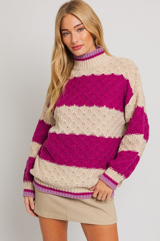 Aspen Magenta Sweater
