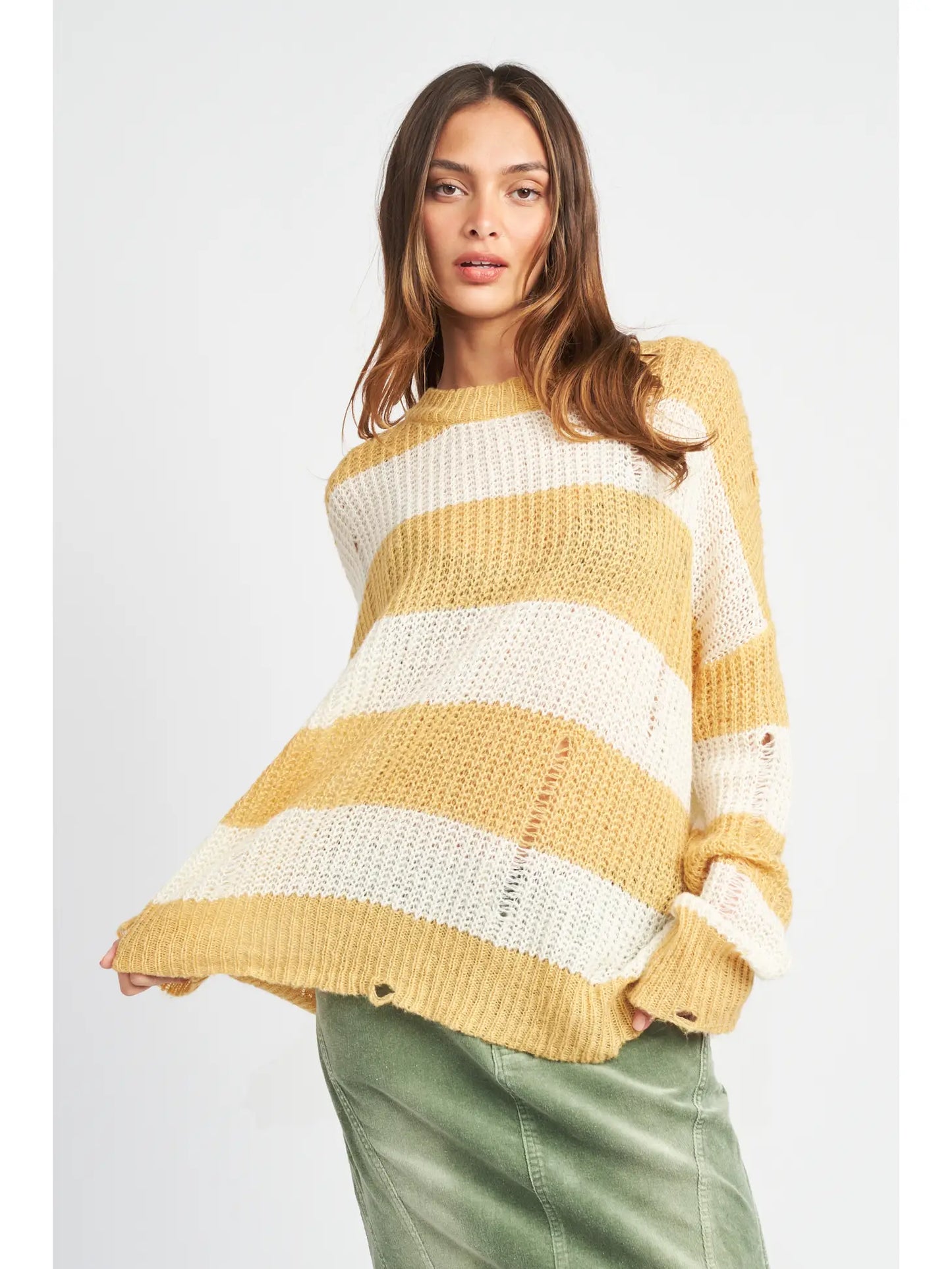Butter Stripe Sweater
