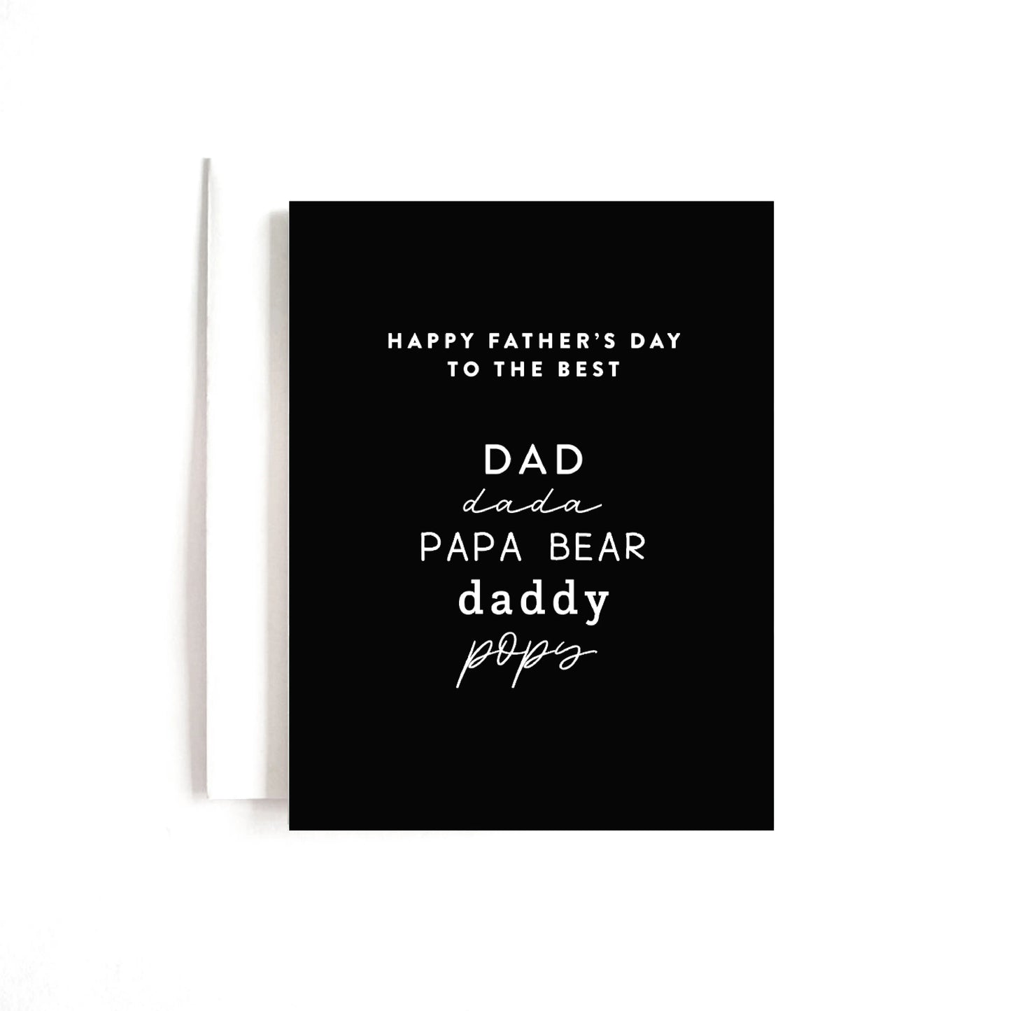 Dad, Dada, Papa Bear Card